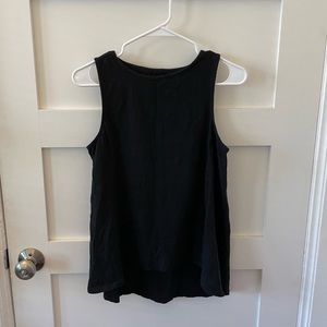 Madewell Forward-Seam Slub Tank in Black